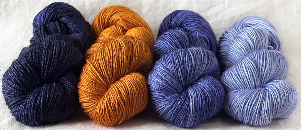 Complements of Autumn <br>extra fine fingering silky merino set