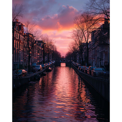 Sunset in Amsterdam