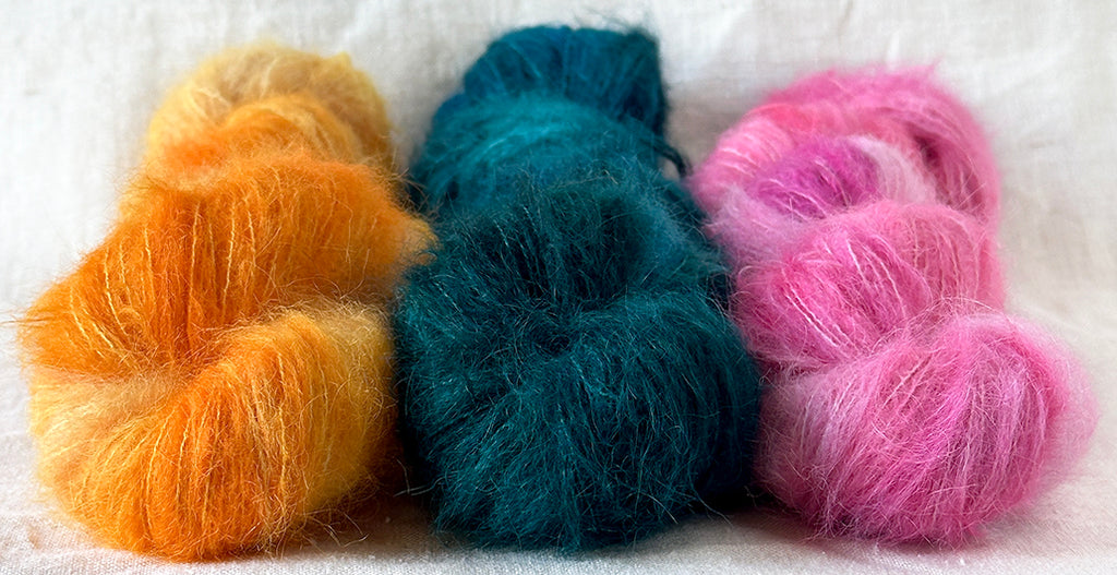 The Beginning of Blossoms <br>lace silky alpaca trio <br>2 sets left!