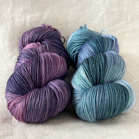 Fingering Silky Merino set of two